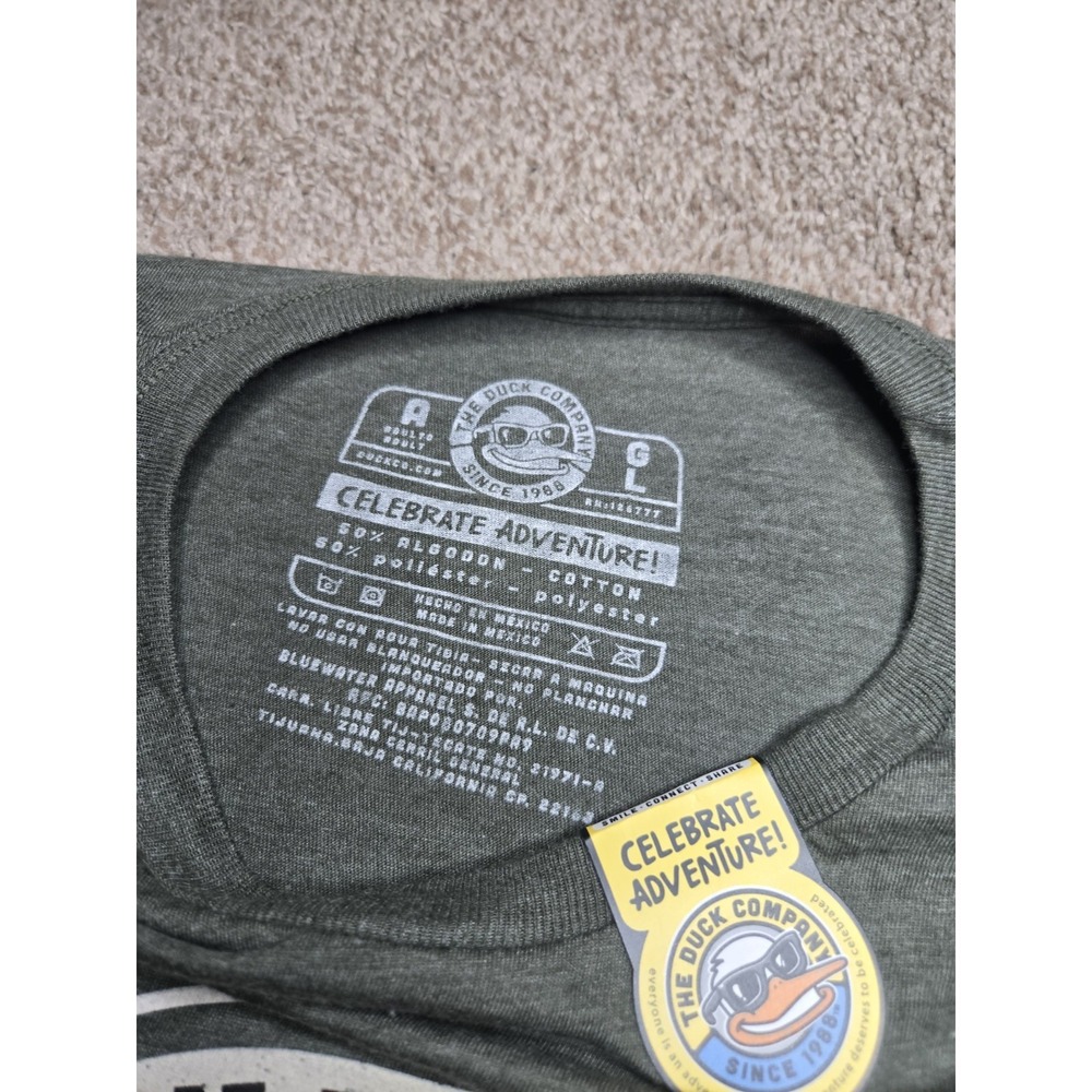 The Duck Company Jackson Hole Wyoming Gray Men's Short Sleeve T-Shirt L - Picture 3 of 6